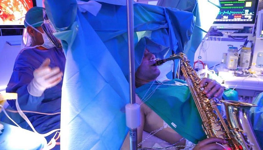 Man Plays His Saxophone Through 9-hour, Complex Brain Surgery To Remove Tumor