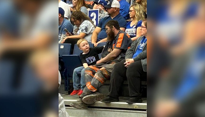 Coal Miner At Basketball Game Unexpectedly Goes Viral