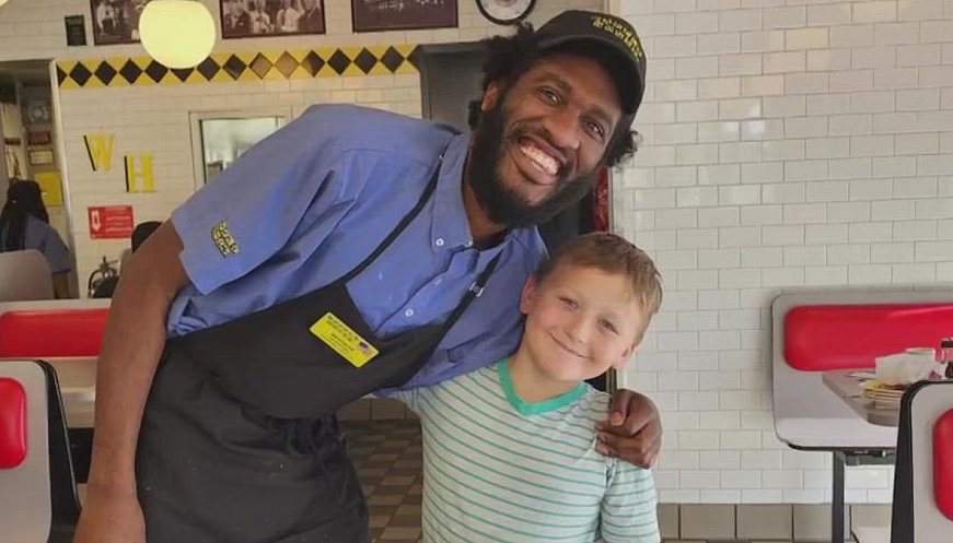 Boy Raises Money For Waffle House Waiter
